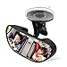 AIPROV Auto pour bébé Miroir Ventouse, Rétroviseur bébé Miroir bébé Siège arrière miroir pour auto facilement pour observer le bébé de chaque déplacement, sécurité et grand angle, rotation à 360 °