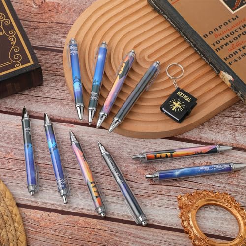 Lot de 48 stylos à bille crèche de Noël avec 4 motifs religieux - 3