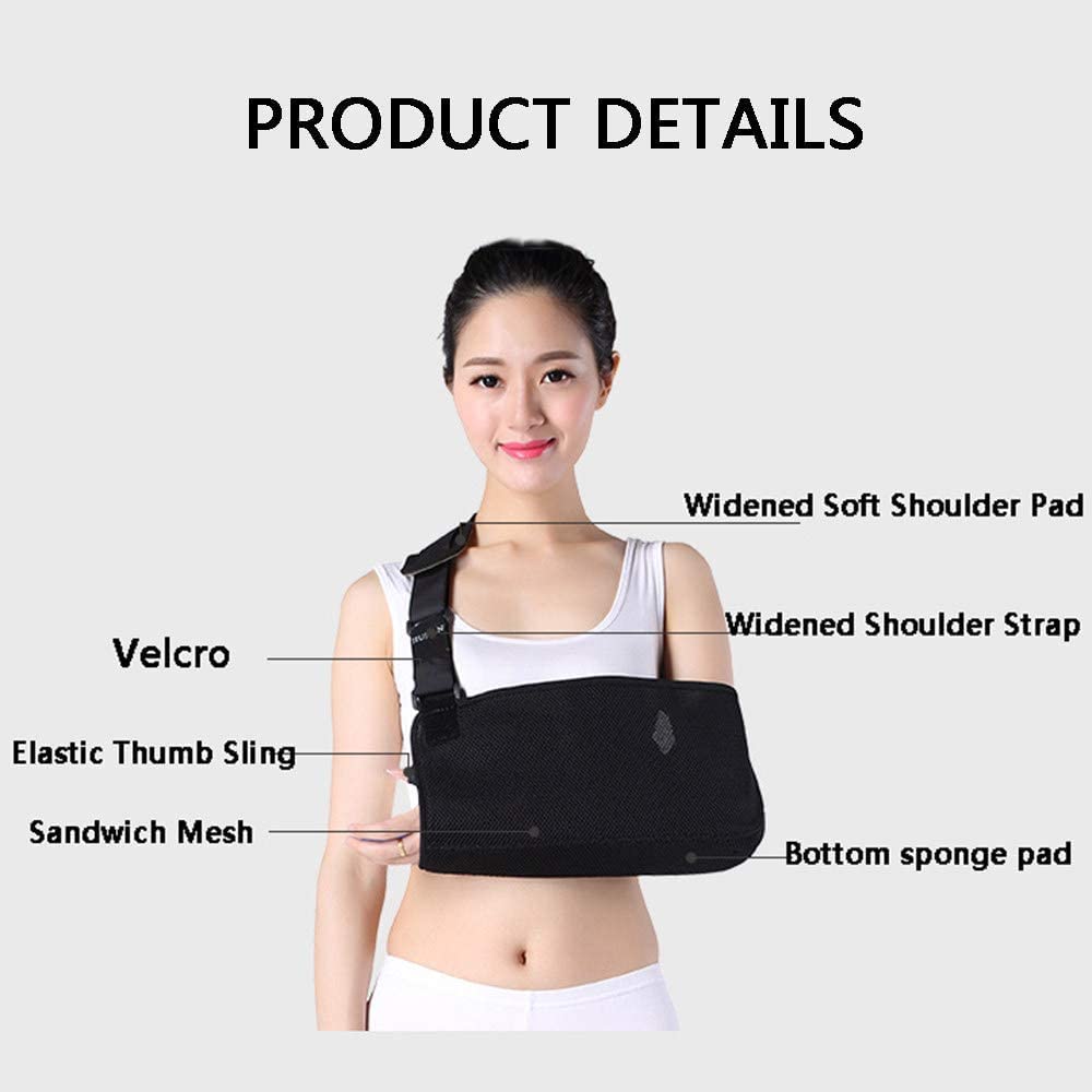 Correa De Soporte Ergonómica para Brazo para Hombres Y Mujeres, Inmovilizador Cómodo con Eslingas Ajustables para Dolor De Hombro, Brazo Y Codo