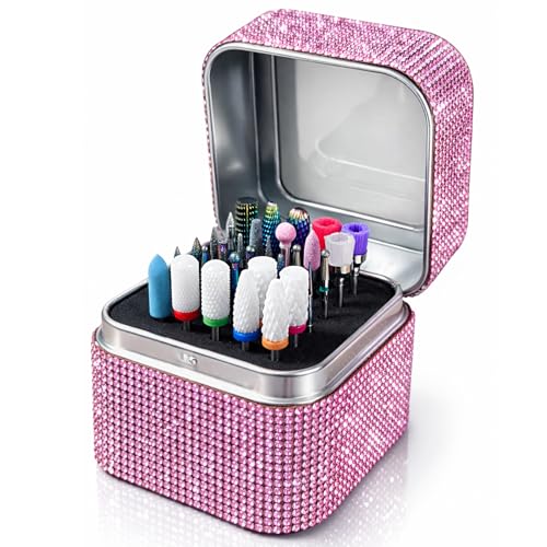 Dustproof Rhinestone Nail Bit Case