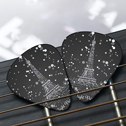 Plectres de guitare Paris Tour Eiffel 12 médiators tendance durables dans une boîte pour ukulélé guitare électrique basse - Les Beatles, Paul McCartney, John Lennon, RIngo Starr, George Harrison Plectres de guitare Paris Tour Eiffel 12 médiators tendance durables dans une boîte pour ukulélé guitare électrique basse – Image 8