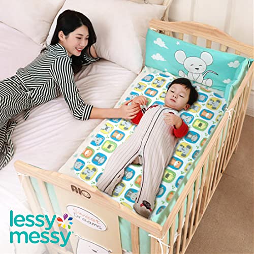 Lessy Messy Diaper Changing Mat Portable Changing Pad-The Only Baby Changing Mat That Is Washer/Drier Safe Waterproof Diaper Changing Pad Travel Extra Large (Animal Print) #TOP6