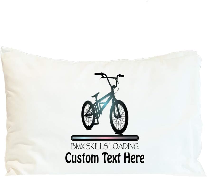 Style In Print Custom Pillow Case BMX Skills Loading Sport Sports Polyester Home Decor Bed Pillow Covers Personalized Text Here 30x20 Inches