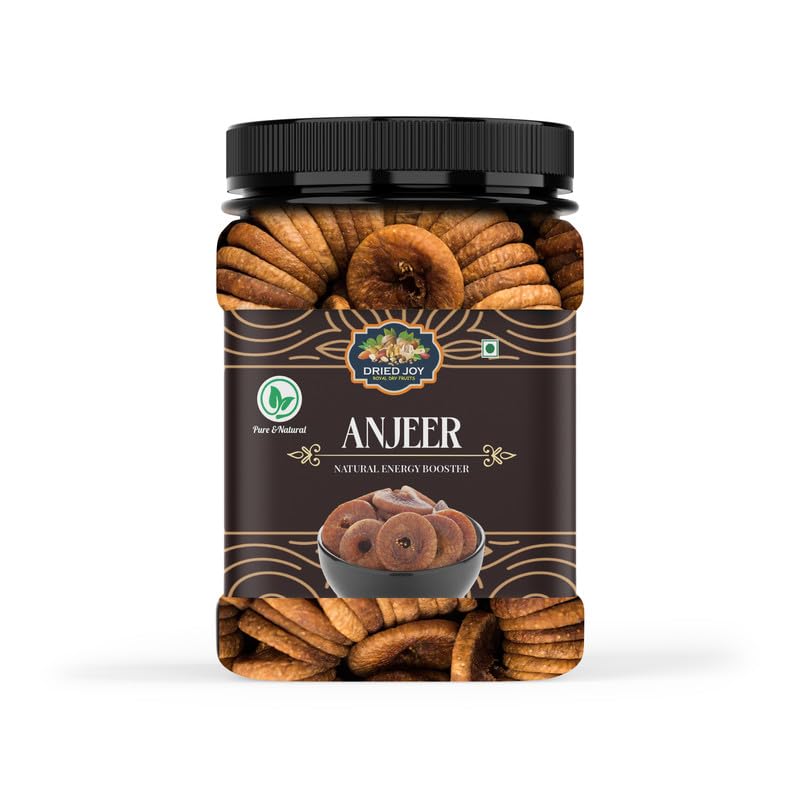 Image of DRIED JOY Premium Afghani anjeers Dry Fruit | Natural Figs & Dried Fig Rich in Vitamins, Fiber, Calcium & Iron Ideal for Healthy Snacking Dieting & Breakfast Non-GMO, Low Fat 1 Kg