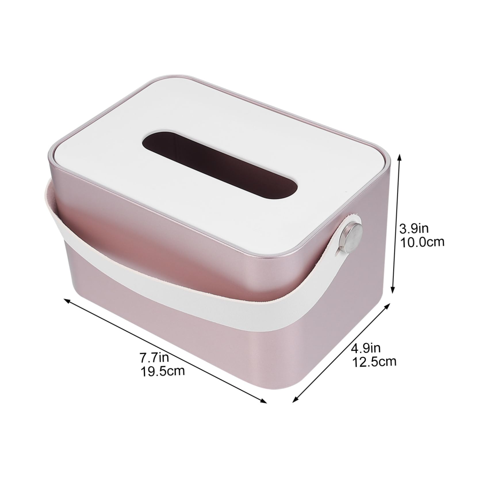 SOLUSTRE 1pc Box Multifunctional Paper Box Tissue Dispenser Container Desktop Tissue Holder Tissue Case Practical Tissue Dispenser Tissue Storage Holder Tissue Container Plastic Golden