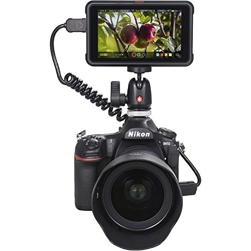 Atomos Ninja V 5" 4K Hdmi Recording Monitor 6Pc Bundle – Includes 2X Replacement Batteries + Ac/Dc Rapid Home & Travel Charger + Hdmi Cable + Microfiber Cleaning Cloth #TOP3