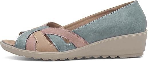 Cushion Walk Women's Open Toe Wedge Sandals, Standard Or Extra Wide EEE Fit
