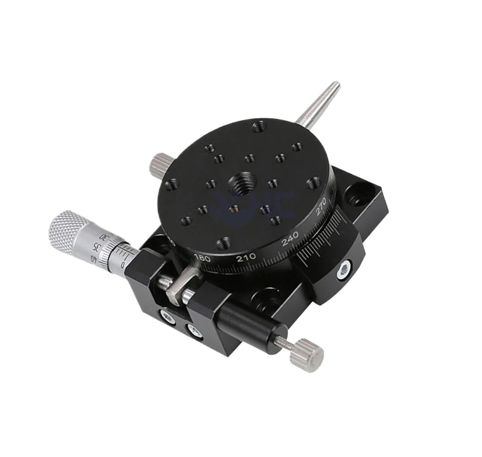 MYXJGNAIY Precision Type Manual Rotating Platform, R Axis RSP40-L RSP40-R, Sliding 360 Degree Stage, Precision Bearing Linear Stage Load 9.8N(RSP40-L)