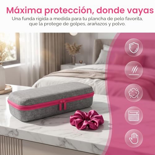 Estuche de viaje Revlon Duro negro compatible con cepillo moldeador One Step 6