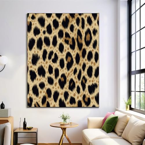 Lienzos Decorativos 30X40Cm Sin Marco Cuadro Sobre Lienzo Leopardo De Peluche Arte Animal Natural Dormitorio Cocina Cuadros Pared Imágenes Cuadros Decoracion Salon Wall Bronceado
