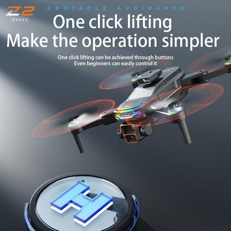 Image of Amitasha Drone 4K 1080p Dual HD Gesture Camera Obstacle Avoidance Remote Control Flying RC Drone Brushless Motor 2 x 3000mAh Rechargeable Battery