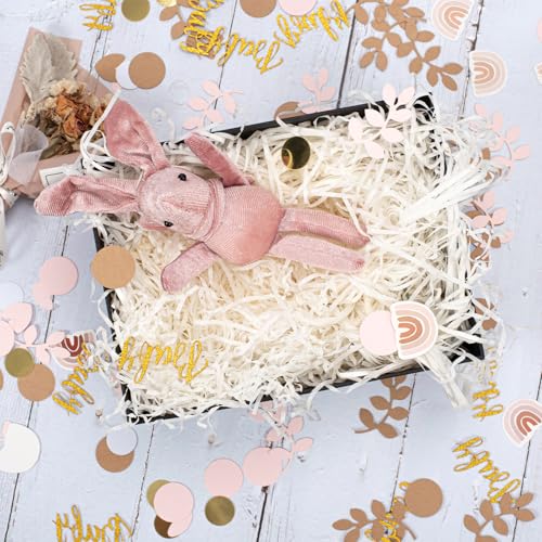 Babyparty Deko, 130 Stück Baby Shower Deco Konfetti Mädchen Junge, Babyparty Tischdeko Konfetti mit 6 Mustern, Gender Reveal Party und Geburtstag Dekoration (pink)