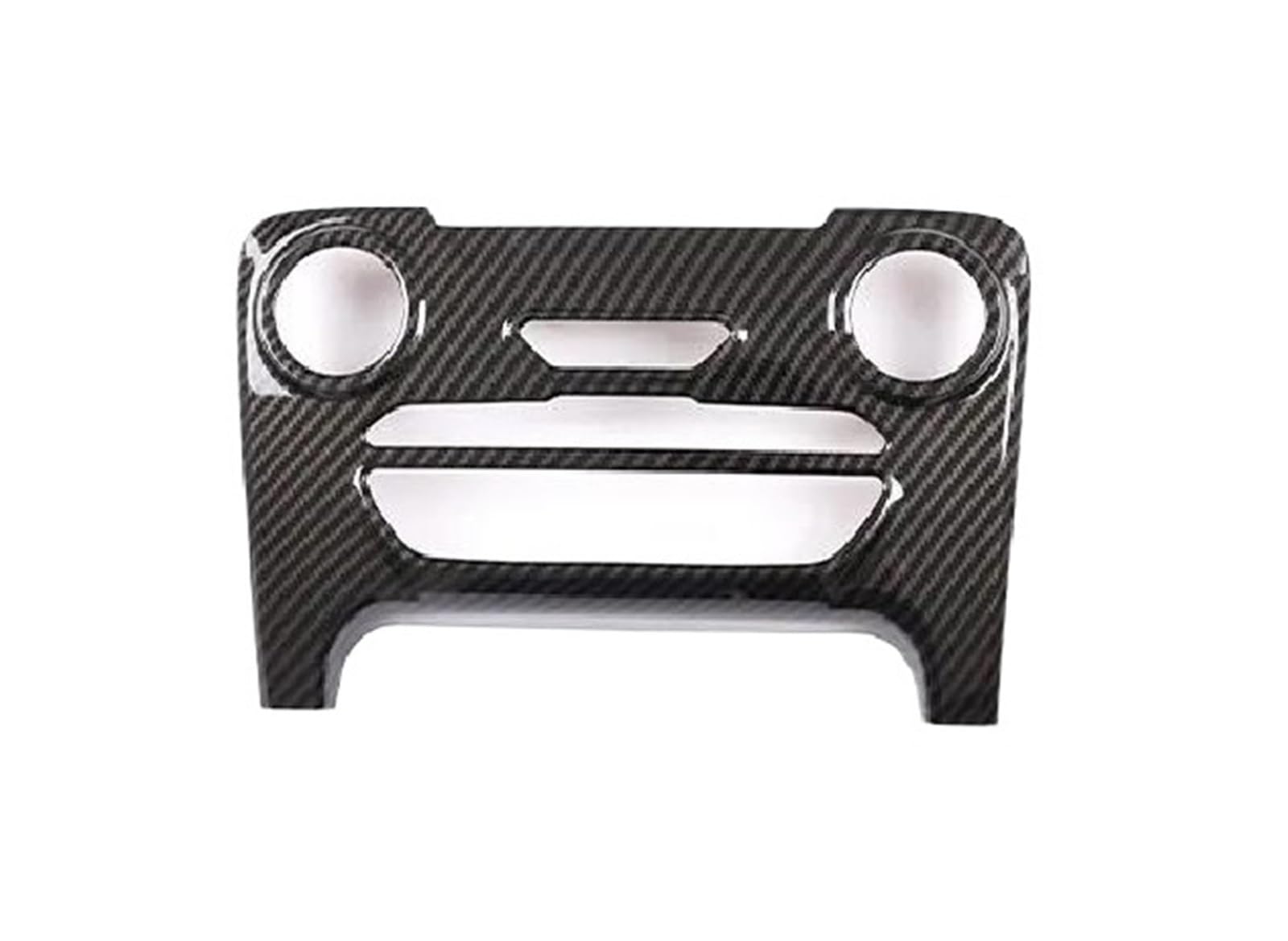 for Ford for Ranger for Wildtrak 2015-2022 Car Central Control Air Conditioning Mode Button Frame Sticker OOPUHKSY(Carbon Fiber Look)