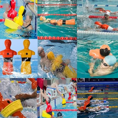 Dummy de entrenamiento para rescate acuático amarillo miniatura 7