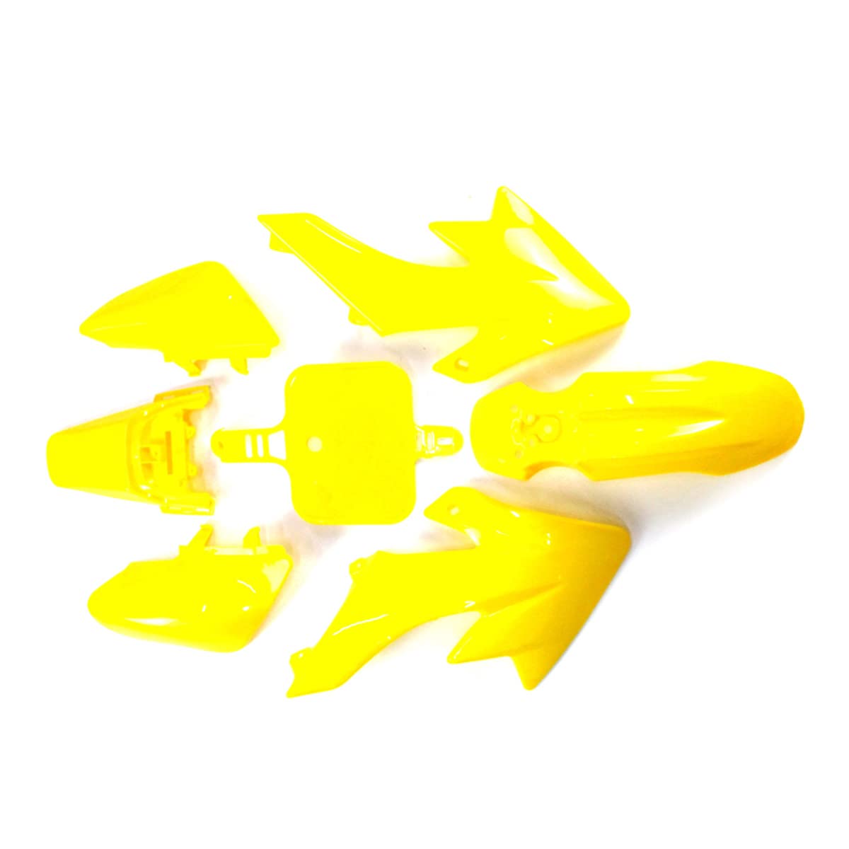 Kit de carénage en plastique jaune pour SDG SSR Piranha chinoise CRF50 XR50 50cc 70cc 90cc 110cc 125cc 140cc 150cc 160cc - Moto hors-route