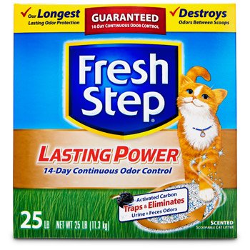 FRESH STEP CAT LITTER 261323 Fresh Step Lasting Power Litter Boxes for Cats, 25-Pound