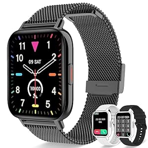 Erkwei Smartwatch dames fitness tracker Android iOS