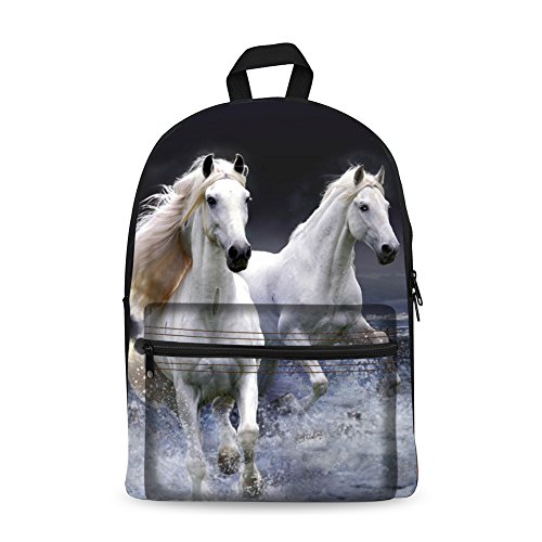 ANYFOCUS Bookbag School Backpack for Girls Horse Backpacks Elementary 3rd ...