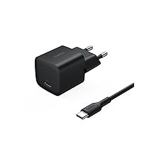 Belkin Caricatore USB-C da 25 W con cavo tipo C da 60 W (1 metro), ricarica rapida USBC PD 3.0 con PPS per Apple iPhone 16 Series, iPad Pro, Samsung Galaxy S25, Nintendo Switch e altri, nero