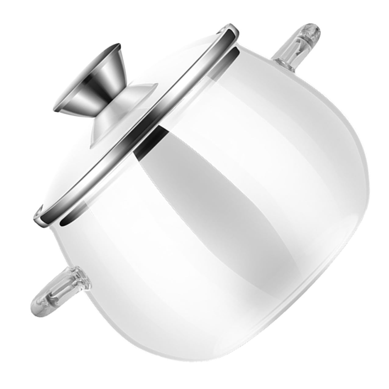 Veemoon Recipiente con Tapa y Cuchara de 1200ml para Almacenar Alimentos de Vidrio y Acero Inoxidable Resistente al Calor y Portátil para Cocina y Despensa