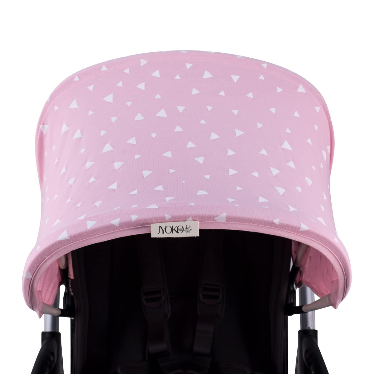JYOKO KIDS Capota para Silla de Paseo y Cochecito de Bebé compatible con Bugaboo Bee 3, Bee plus, Bee 5, Elaborada en Tejido de Algodón Elástico, Suave y Transpirable (Pink Sparkles)