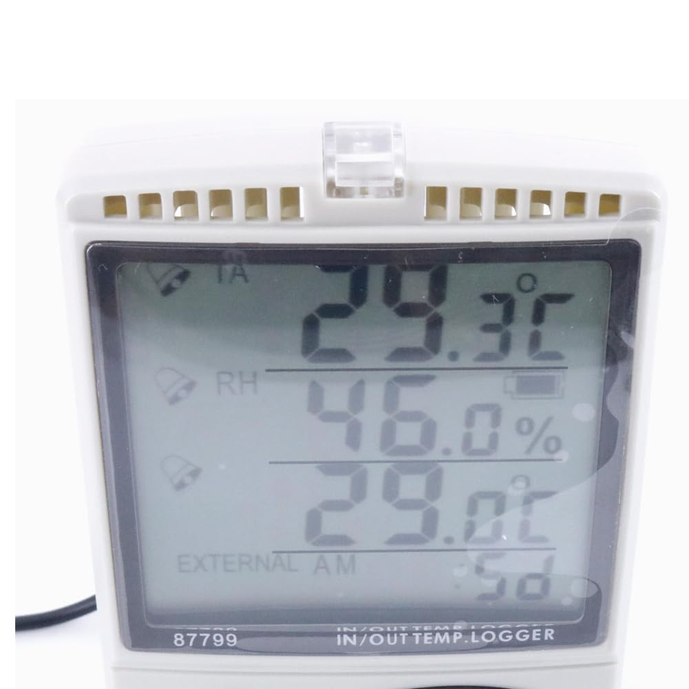 AZ87799 Digital Desktop Temperature Recorder Monitor in/Out Temperature & Humidity SD Card Data Logger