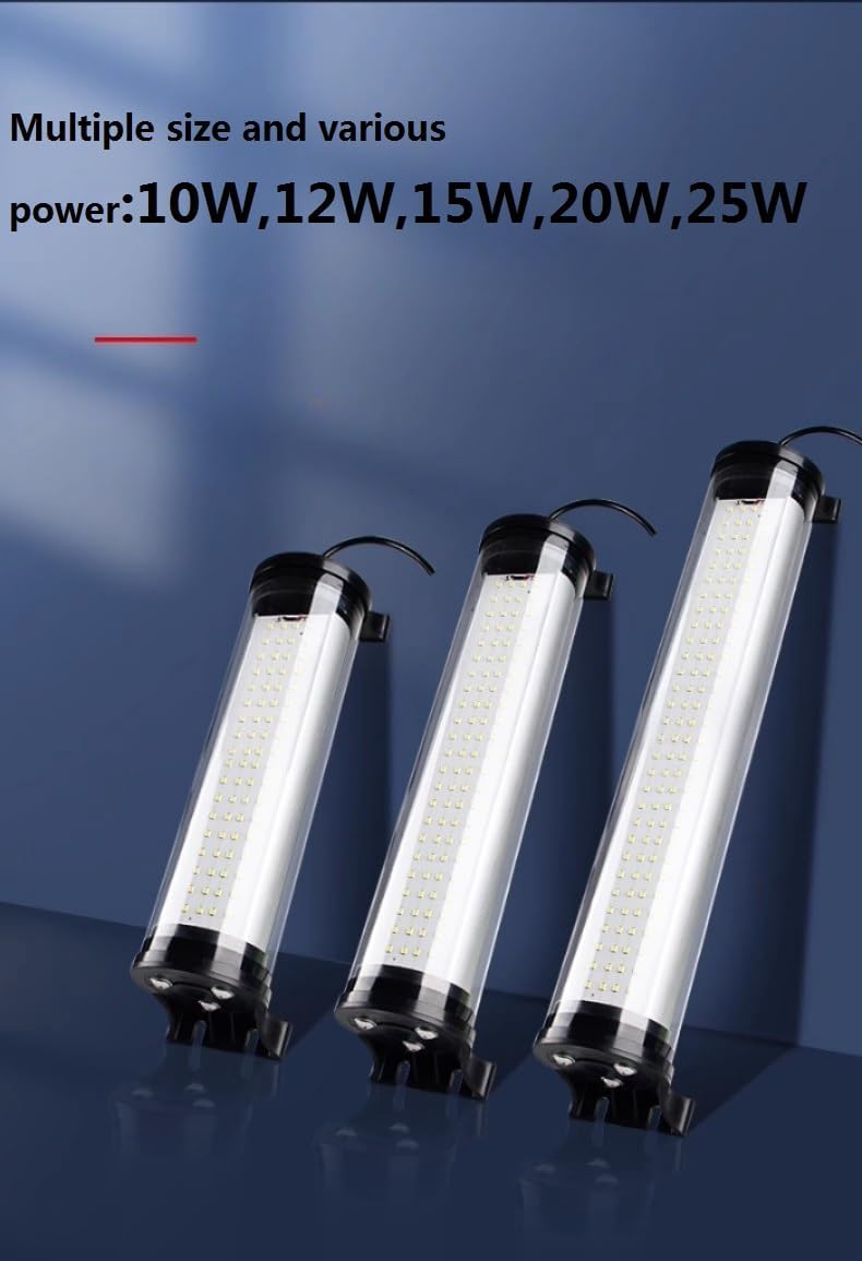 20W LED Machine Lighting Milling Machine Lights Tube CNC Lathe Drilling Led Machine Work Light Explosion-Proof Lamp Waterproof IP65 Oil-Proof Industrial Lighting 24V (20W)