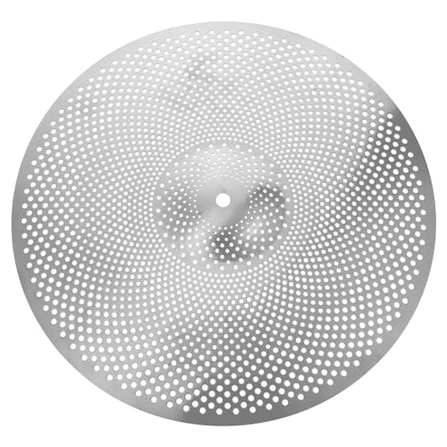 HEMOTON Silent Drum Cymbals 14 Inch Alloy Mute Cymbal Easy Replacement for Drum Set
