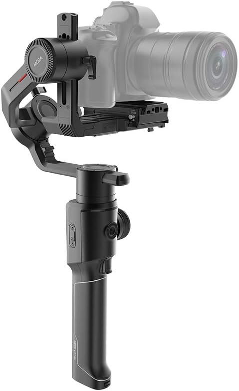 Moza Gudsen Air 2 3 Axis Handheld Gimbal Stabilizer for DSLR, Mirrorless and Pocket Cinema Cameras, 4.2 Kg Load Capacity and Moza Fashion Camera Backpack Free