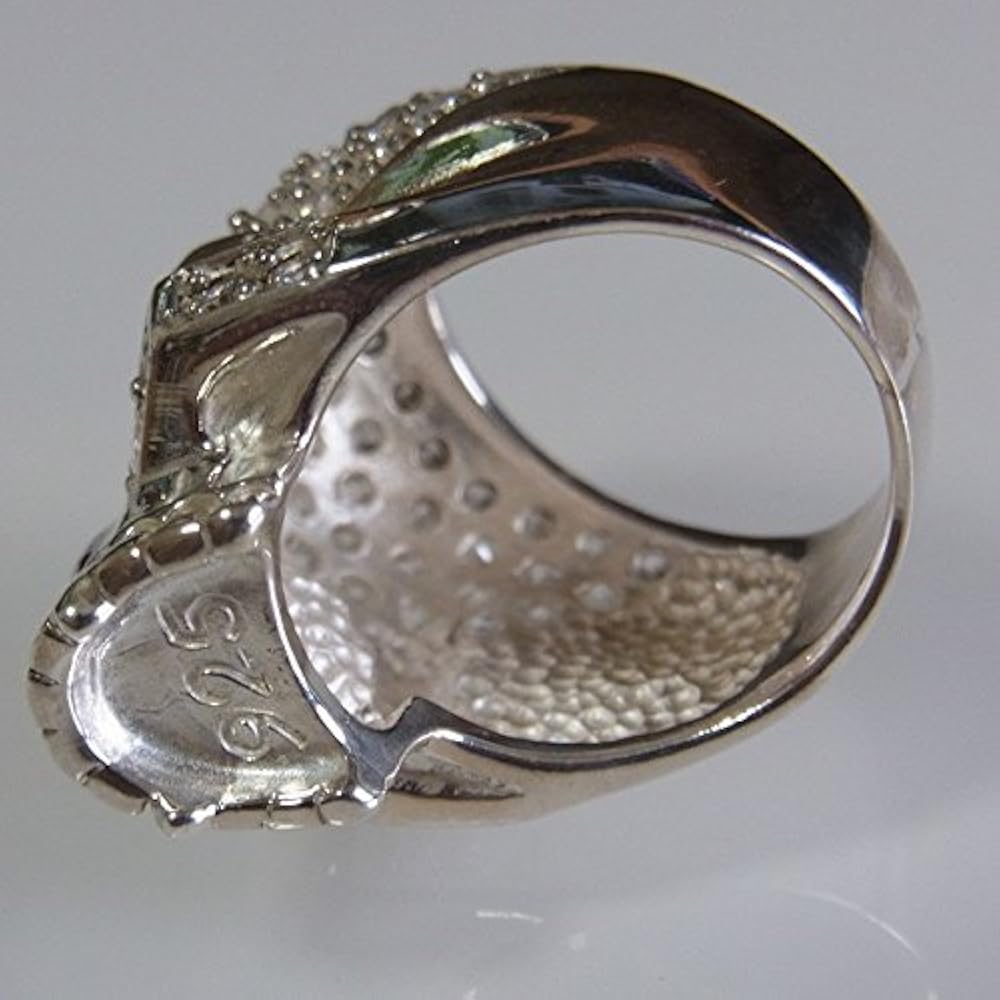 Amazon | [ジョンブレイズ] 17号 スカル リング きらきら 髑髏