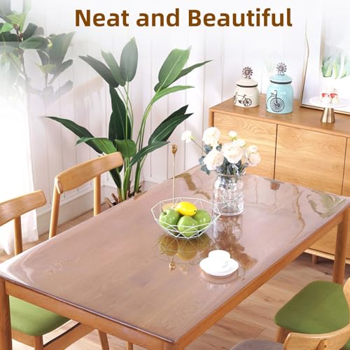 Nappe PVC transparente 2mm protecteur de table premium résistant - 4