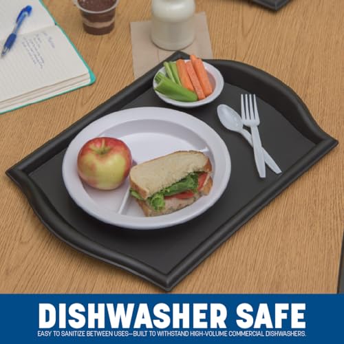 Carlisle FoodService Products 1217BT03 Bistro Plastic Café Tray, 12" X 17", Black - image 6