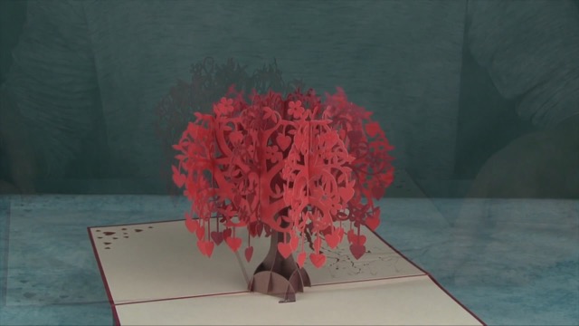 Love Tree Card By DEVINE Popup Cards | Happy Wedding Anniversary Card For Wife Husband | Valentines Day Card |3D Birthday Card For Mum Kids |Pop Up Birthday Cards For Women| Pop - View #12