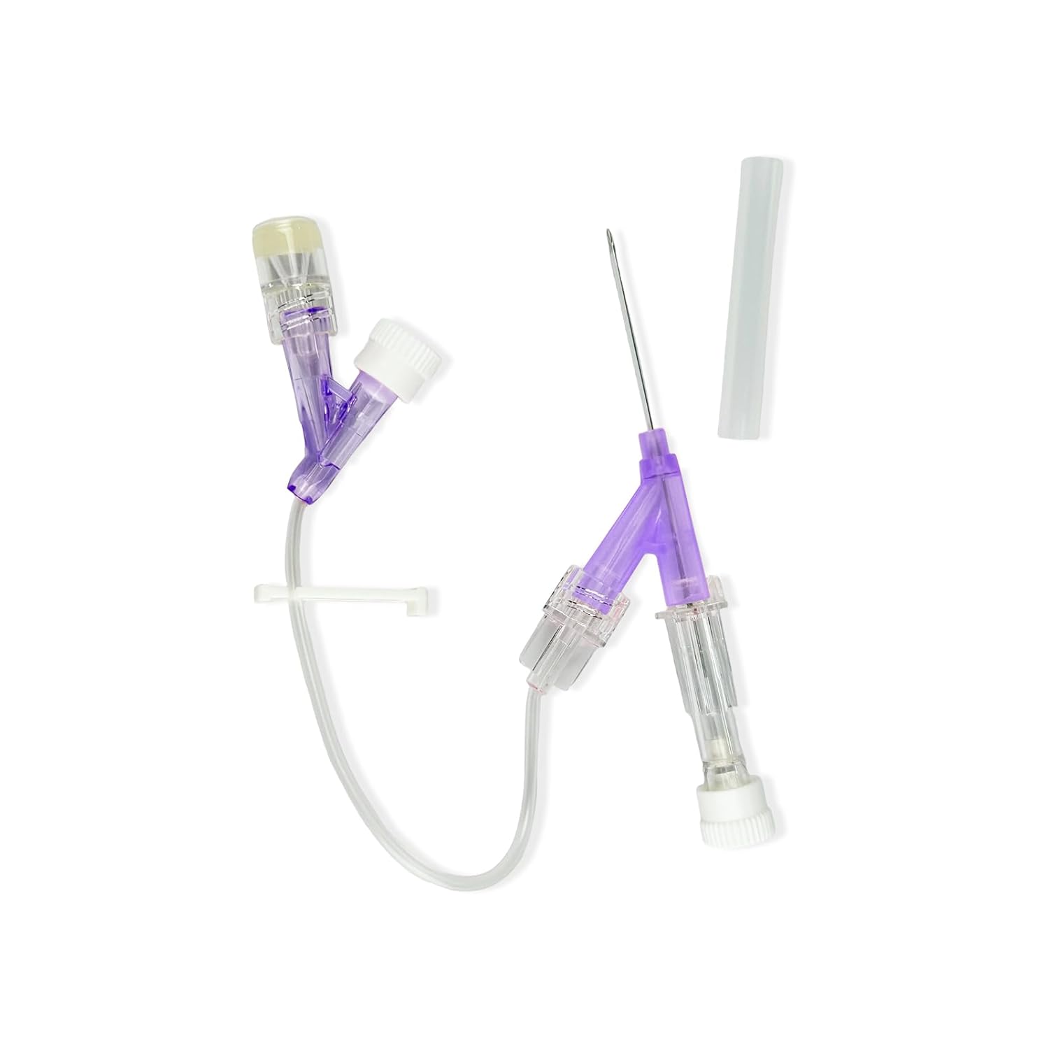 100PCS Veterinary Indwelling Needle with Extension Tube and Hemostatic Clamp, Veterinary IV Catheter, Disposable Veterinary Intravenous Catheters, for All Sizes of Animals