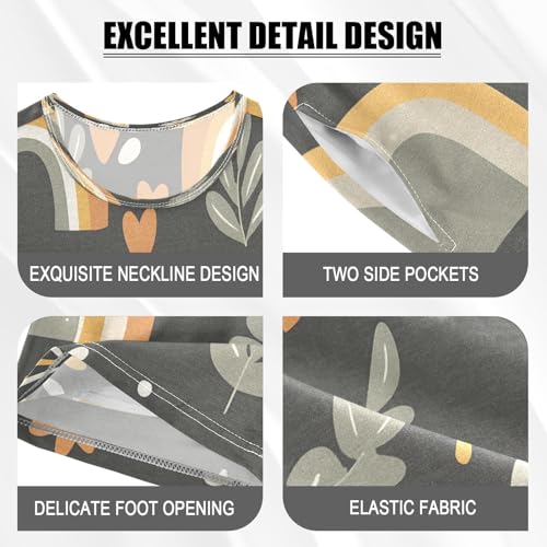 senya Love Plant Summer Pajamas Set Short Cotton Sleepwear 2 Piece4