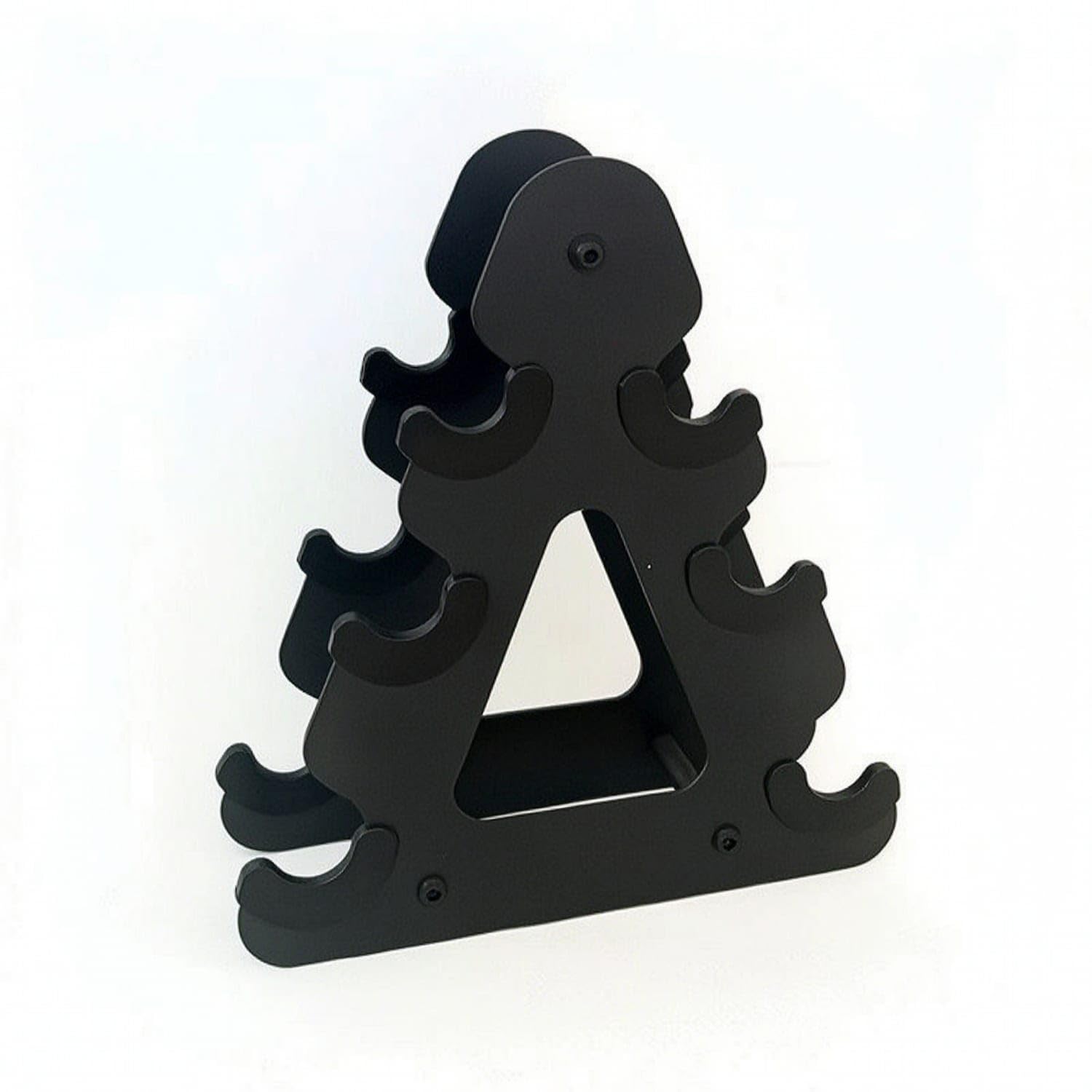 Compact Triangular-Frame Dumbbell Rack Anti-Slip Dumbbell Stand with Rubber Pads Space-Saving Upright for Home Gym, 3-Layer Stand-image-47