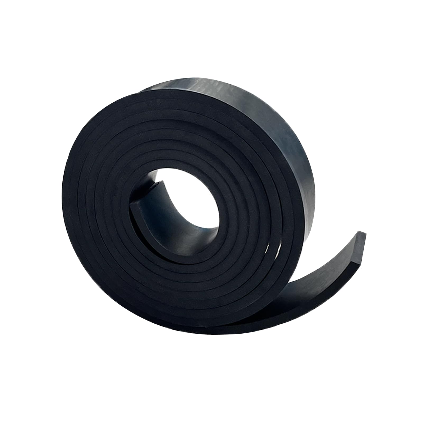 Salimhib Solid Rubber Strips, Sheet, Rolls 1/4 (.25)" Thick X 2" Wide X 10'Long, Solid Rubber Rolls for DIY Gaskets, Anti-Slip Pads, Flooring, Bumpers