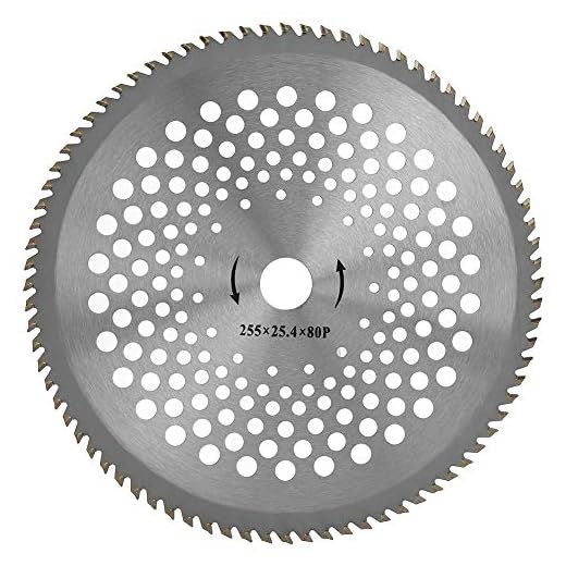 25,4 cm professionell legerad stål tandsågblad hög hastighet skärskiva hjul gräs trimmer skärare utbyte (80 T)