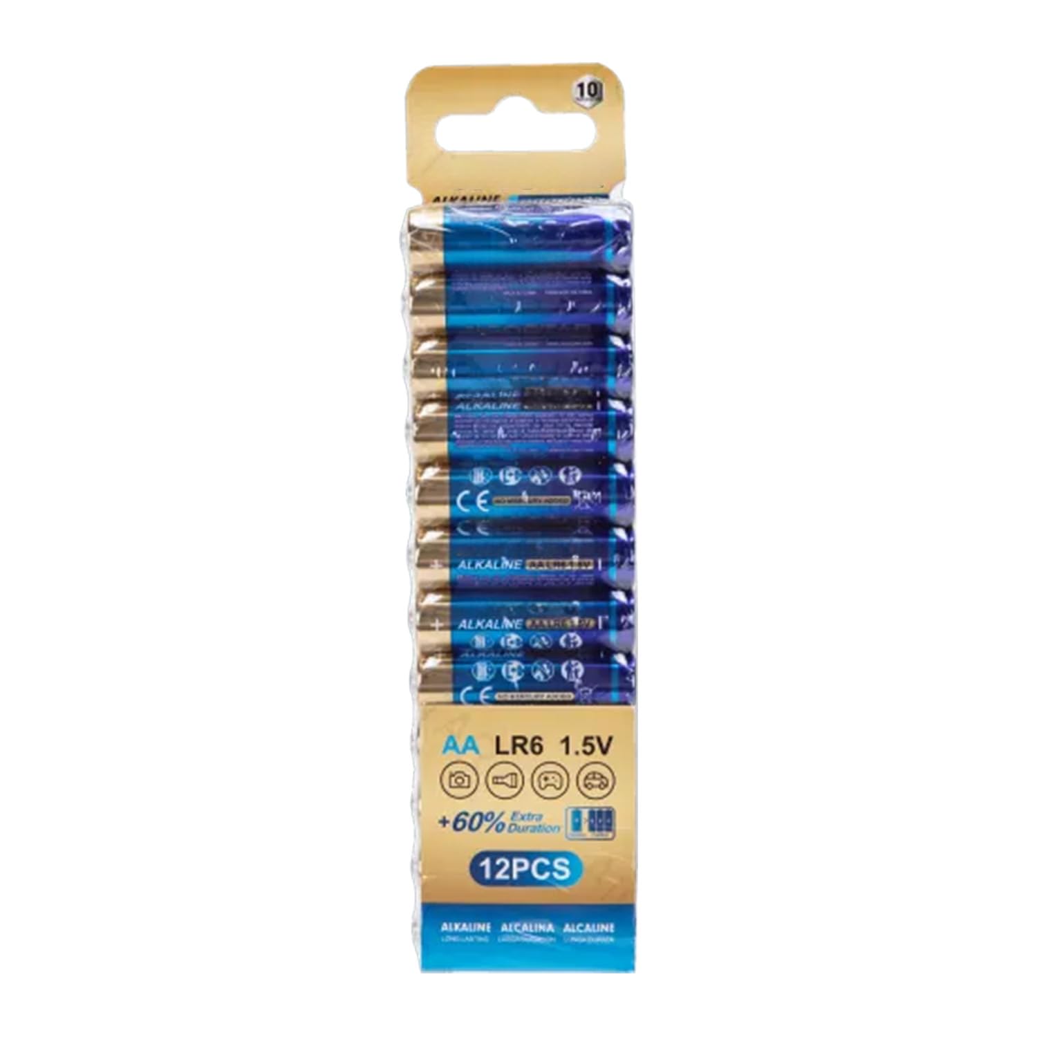 12pcs LR6 1.5V Alkaline Battery
