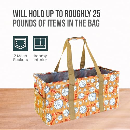 Image of Extra Large Utility Tote Bag - Oversized Collapsible Pool Beach Canvas Basket