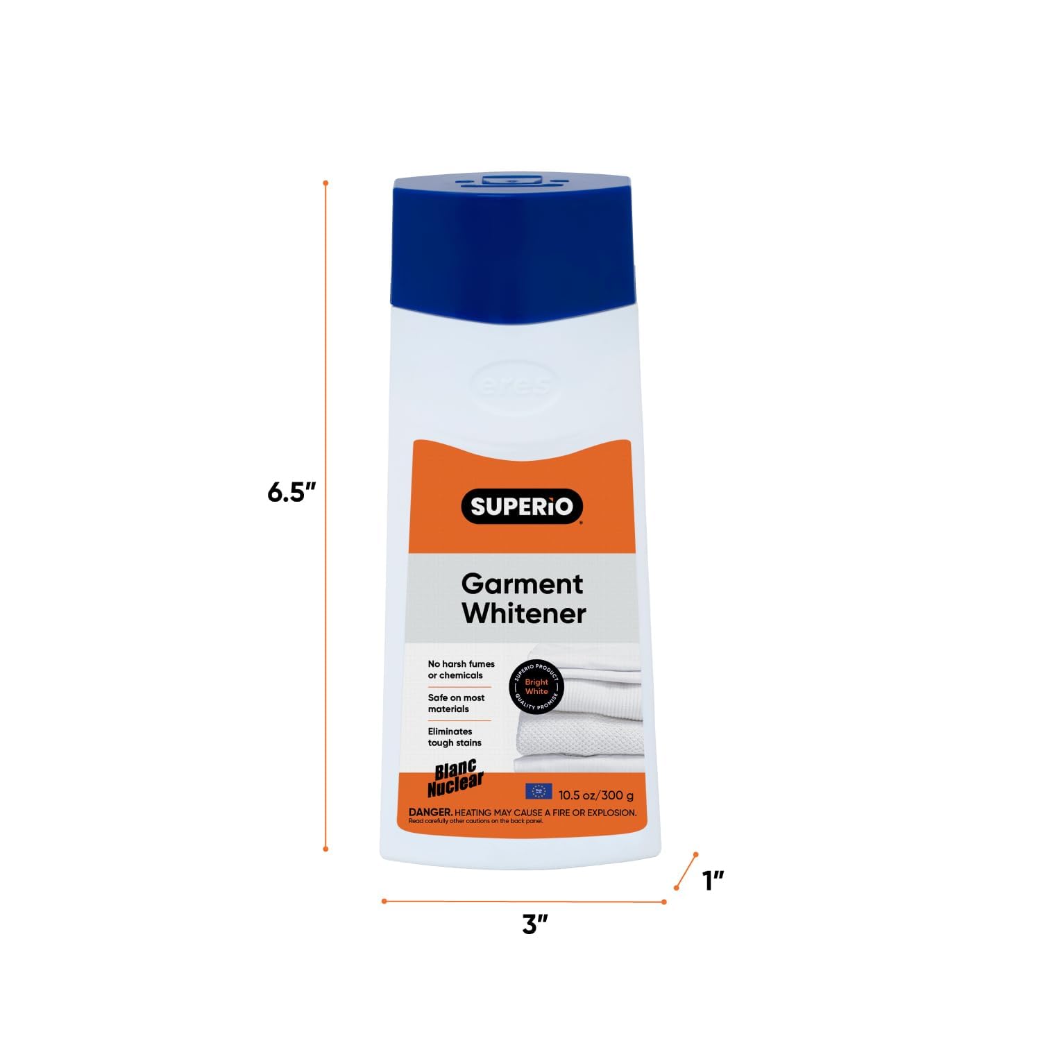 Garment Whitener Wool Cleaner 10.5 Oz, Wool Whitener for Tzitzit