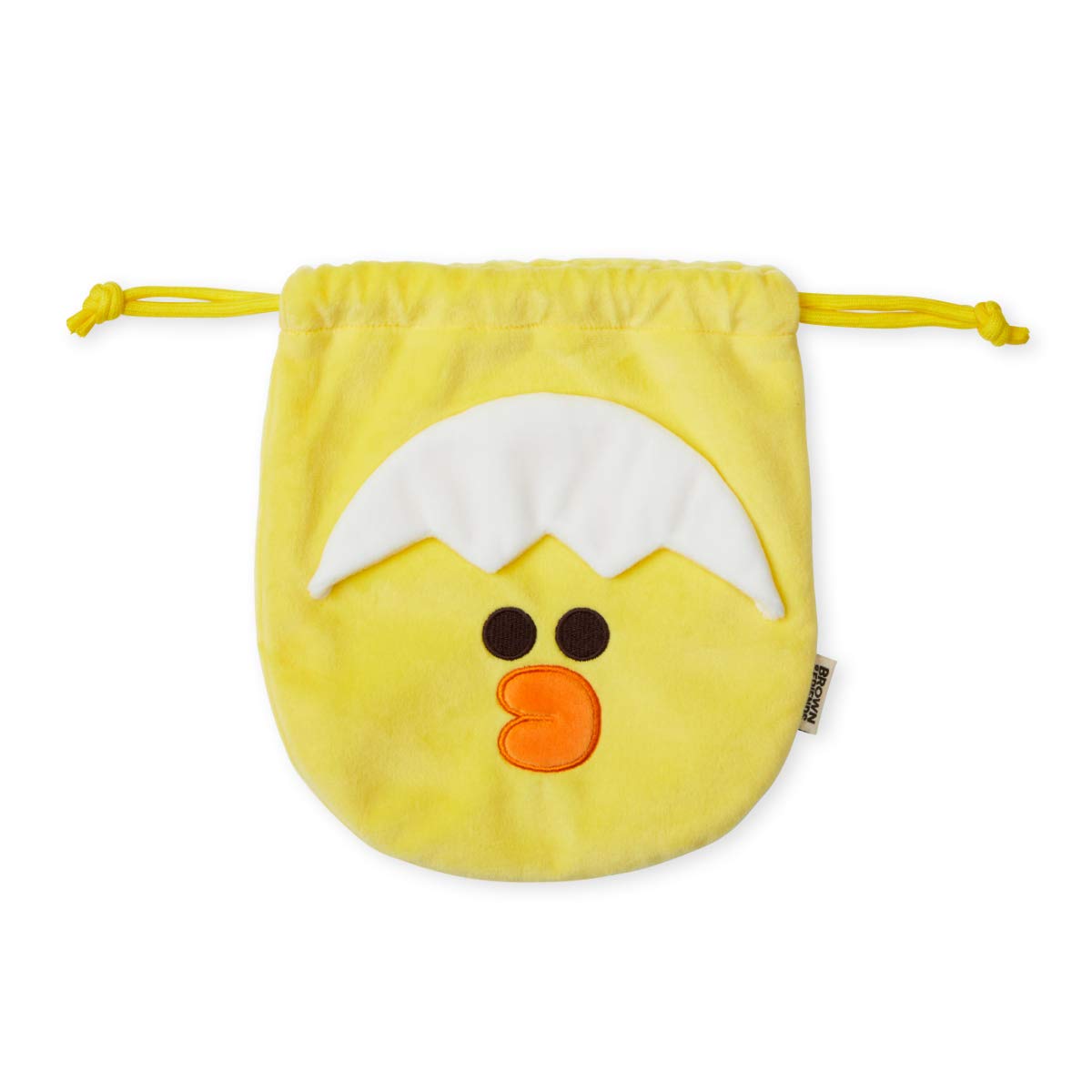 LINE FRIENDSMini Friends Collection SALLY Character Small Coin Purse Wallet Jewelry Bag String Pouch, Yellow