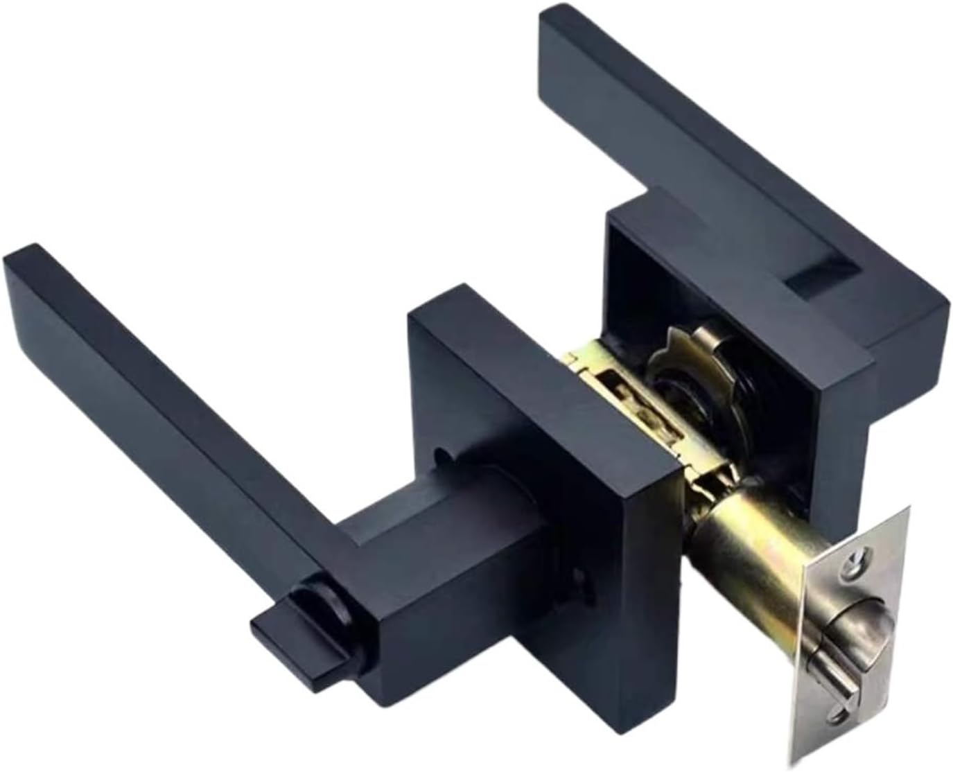 Door Lock Handle Zinc Alloy Three-Pole Spherical Bedroom Bathroom Locks(Style 5)