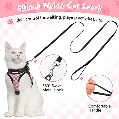 rabbitgoo Cat Harness and Leash, Escape Proof Cat Walking Harness, Adjustable Soft Mesh Kitty Vest Harness for Cats… - Image 6