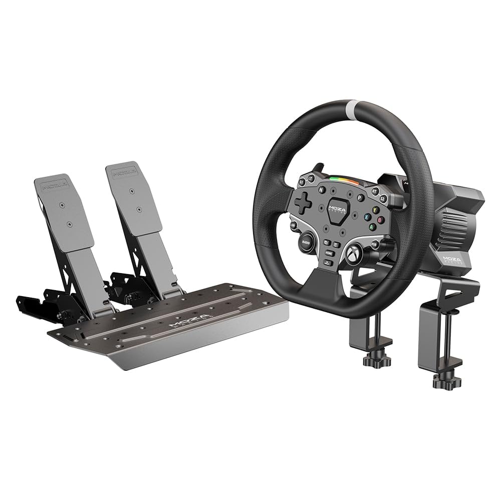 MOZA RACING R3 Bundle - Lenkrad- und Pedale-Set
