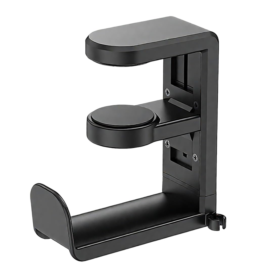 GXGM Supporto Per Cuffie da Scrivania, Gancio Borsa da Tavolo, Organizzatore per Accessori (Nero)