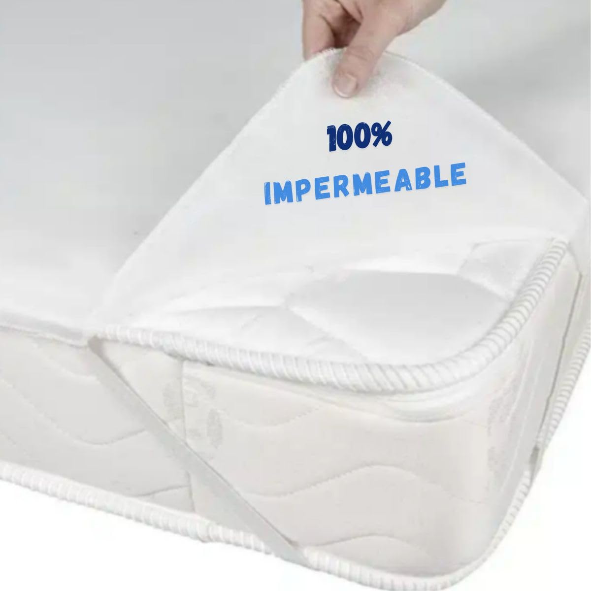 Lot de 10 Alèses Matelas Imperméables Jetables – Lit 2 Places – Usage Professionnel – Fixation Élastiques – Anti-Fuites, Anti-Bactérien – Tourisme, Médical, Hébergement Social (160 x 200 cm)