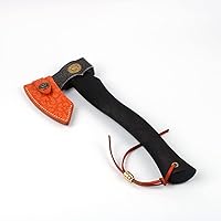 Vista 2 de Hachas ligeras de 12 pulgadas para acampar al aire libre para división de madera y leña, hacha de mano multiusos con funda