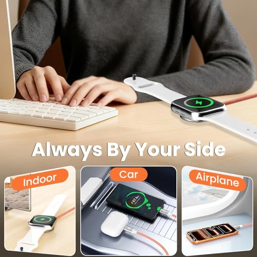 Image of Multi Charging Cabler for iWatch & iPhone 17 with Dual USB-C, 5FT
