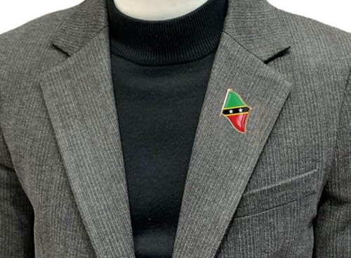 Image of vmcoatdu 1inch Country Flag Pin Badge International Travel Brooch Metal Alloy Souvenir Pin